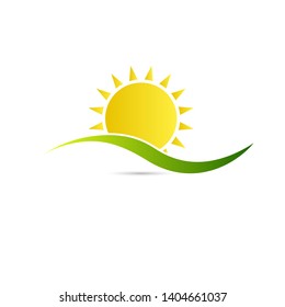 Sunshine logo. Vector graphic illustration