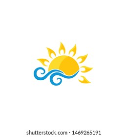 Sunshine logo. Vector graphic illustration
