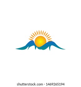 Sunshine logo. Vector graphic illustration