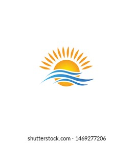 Sunshine logo. Vector graphic illustration