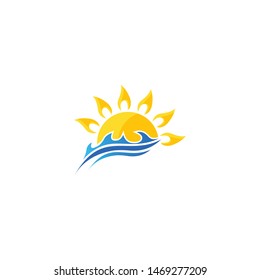 Sunshine logo. Vector graphic illustration