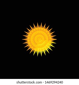 Sunshine logo. Vector graphic illustration