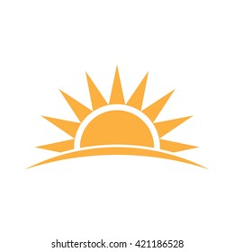 Sunshine logo. Vector graphic illustration 