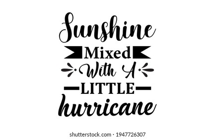 Sunshine Mixed With A Little Hurricane Vector And Clip Art