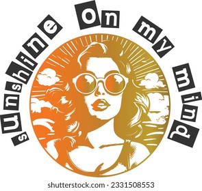 Sunshine On My Mind - Retro Beach Print