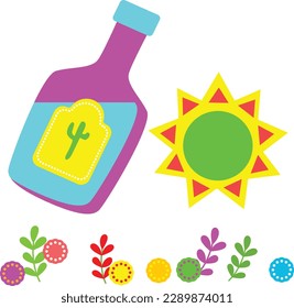 the sunshine on plants with bottle