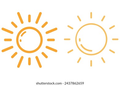 the sunshine on the sunny day  in summer, the sunlight with warm season, sun in the solar system of universe