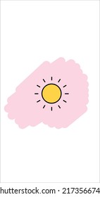 Patrón de sol, brillo amarillo del sol, fondo blanco de sol