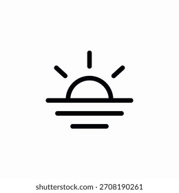 Sonnenschein Meer Symbol Vektor