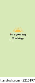 Sunshine smile Pattern, Yellow sunshine, Sunshine Green Background, It's a good day To be happy, Hello Sunshine Love Cards Vector Stock Vector Illustration.
