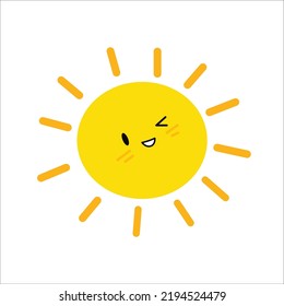 Muster eines sonnigen Lächelns, gelber sonniger weißer Hintergrund