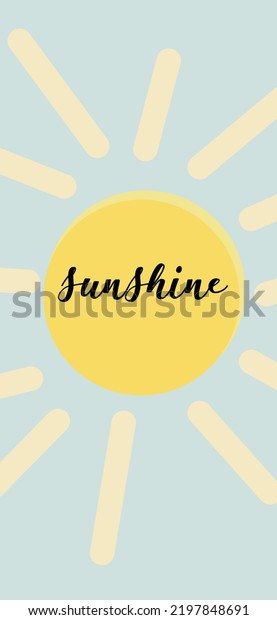 Sunshine Smile Pattern Yellow Sunshine Sunshine Stock Vector Royalty