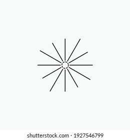 Sunshine . Space moon star astronomy eclipse abstract sun dark abstrak, vector, symbol, logo, icon, sign, Illustration Minimalist.