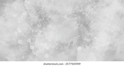 sunshine or sparkling lights and glittering glow winter morning of snow falling background, abstract bokeh glitter background on blurred white.
