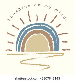 Sunshine summer holiday design vector 