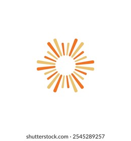sunshine sunny summer element vector. sun logo design
