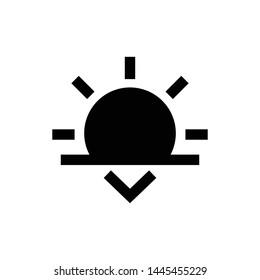 Sunshine and Sunrise Weather Element Vector Icon Design Template