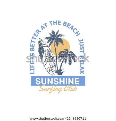 Similar – Image, Stock Photo On the surfboard just after sunrise
