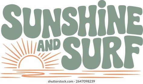 Sunshine and surf-Summertime Beach Vibes T-shirt