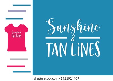 Sunshine tan lines t shirt design