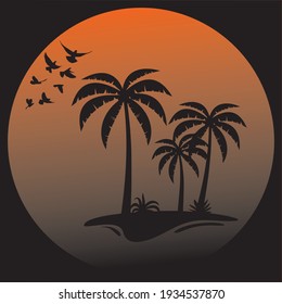 Sunshine time vector by illustration