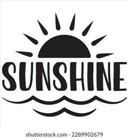 Sunshine t-shirt design vector file