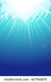 sunshine from underwater
