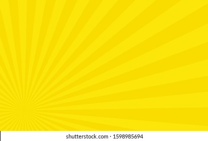 Sunshine vector background high resolution. Abstract Yellow sunburst wallpaper for template banner,ad,social media.