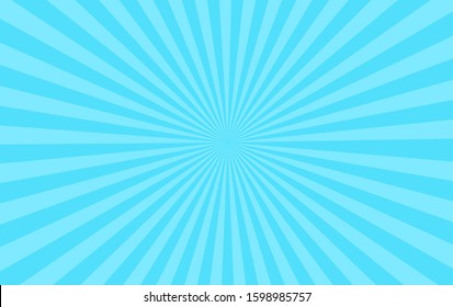 
Sunshine vector background high resolution. Abstract blue sunburst wallpaper for template banner, ad, social media.