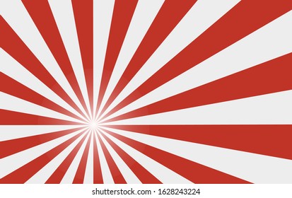 Sunshine vector background high resolution. Abstract red sunburst wallpaper for template banner, ad, social media.