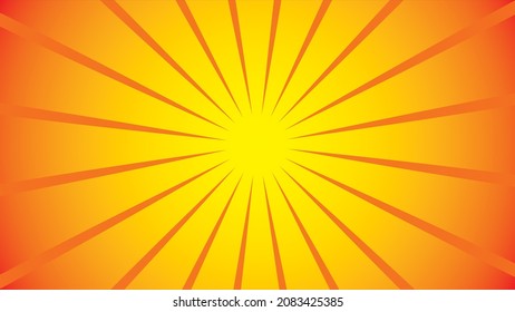Sunshine vector background with light gradient. Abstract yellow wallpaper for banner,ad,social media and template. EPS10