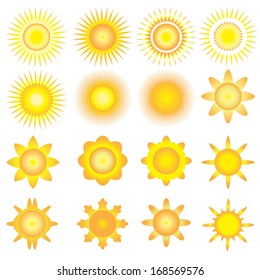 sunshine vector icon