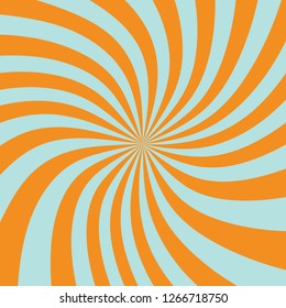 The sunshine vector pattern is blue and orange alternately in a circle. Can be used as a background for graphic design promotions.