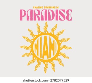 Sunshine vibes design. Soul full of sunshine. Palm beach vibes artwork.