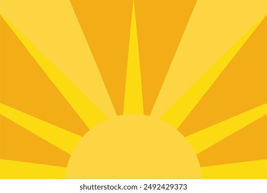 Sunshine yellow abstract background with smooth curves and light gradients. Perfect for bright, cheerful designs.