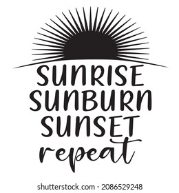 sunsirse sunburn sunset repeat logo inspirational quotes typography lettering design