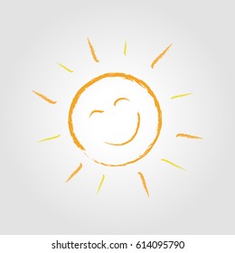 sunsmile in the sunny day. Vector EPS