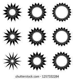 sun,star burst flat icon 