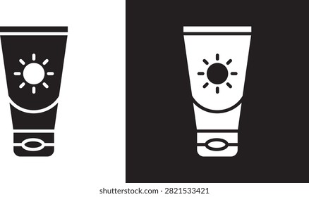Suntan cream icon clean ui clipart..