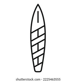 Sup board icon outline vector. Surf stand. Water beach