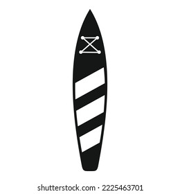 Sup board icon simple vector. Surf stand. Water beach