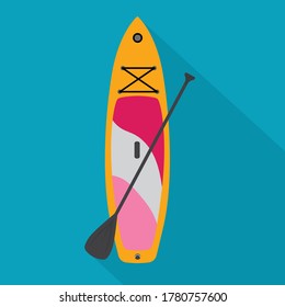 SUP board icon- vector illustration