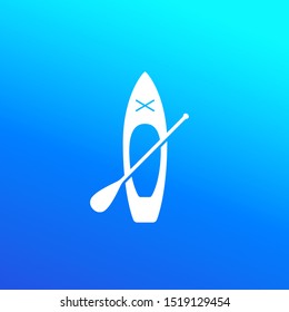 SUP Board, Paddleboard Vector Icon