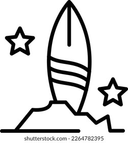 Sup Line Vector Icon Design