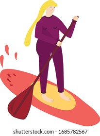 sup surf board girl sport activities