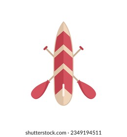 Sup surf icon flat vector. Paddle board. Lake surfer isolated