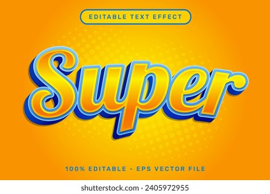 super 3d text effect and editable text effect	
