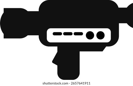 Super 8 camera silhouette. Vector with minimalist style.