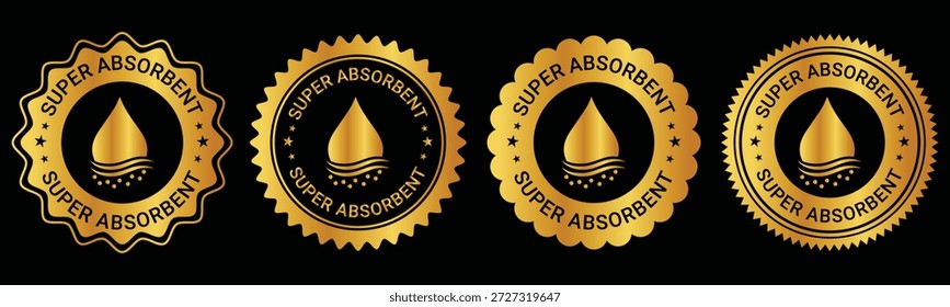 Insignia de Premium de oro súper absorbente