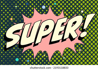 Super Abstract cartoon frame vector background design balloon. halftone pattern